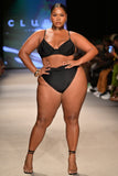 High Tide Black High Waisted Twist Front Bikini Bottoms