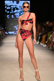 High Tide Multi Print High Waisted Twist Front Bikini Bottoms